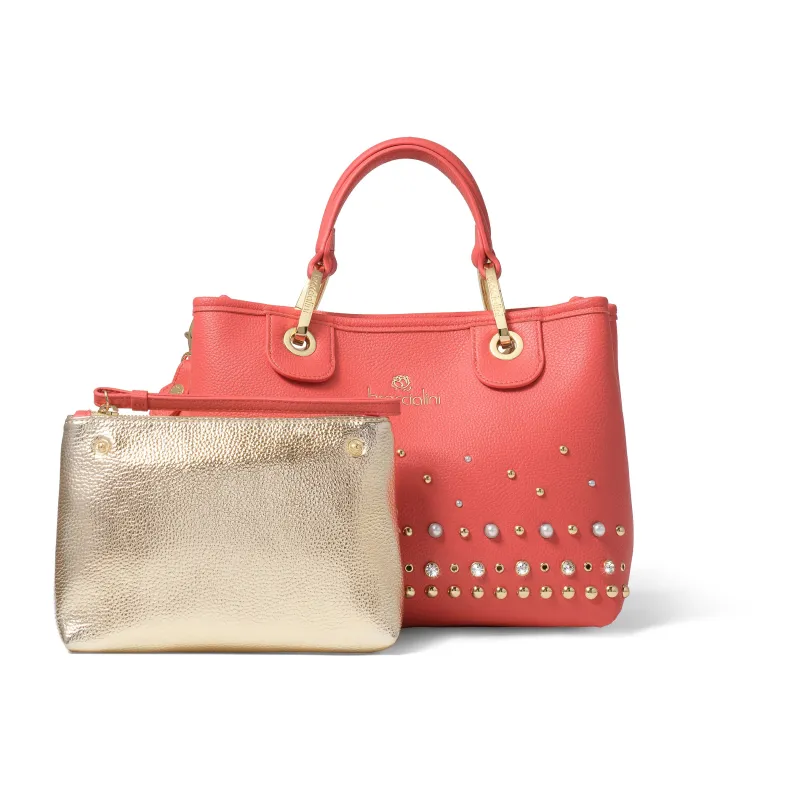 Braccialini Jewels Kleine Damentasche mit zwei Henkeln, rot 2