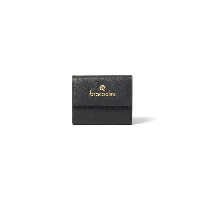 Portafogli donna piccolo Braccialini Basic nero