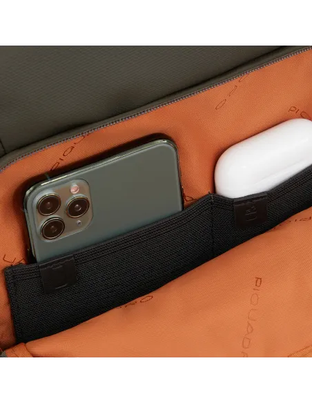 Borsello in tessuto impermeabile Piquadro verde