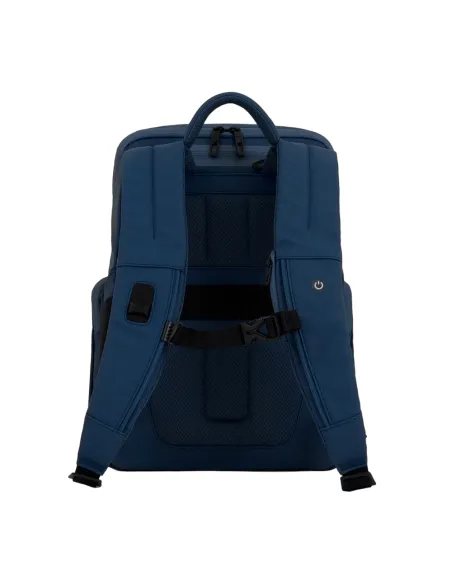 Zaino porta computer da 14 Piquadro Hìdor in tessuto impermabile blu