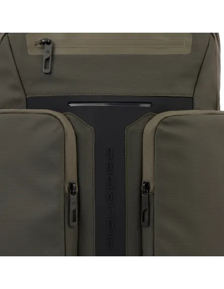 Piquadro Hidor laptop Backpack with LED light, green