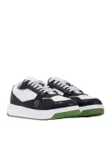 Piquadro Corner 2.0 Men's sneakers in recycled materials, Black-white-green