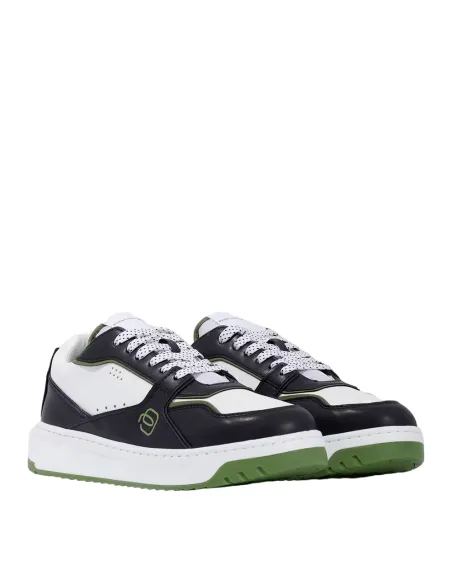 Sneakers Piquadro Nero-bianco-Verde
