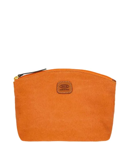 Brics Sorrento Necessaire with zip closure, orange