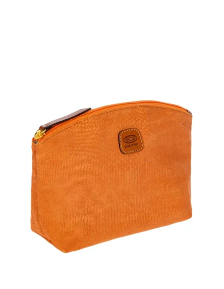 Brics Sorrento Necessaire with zip closure, orange