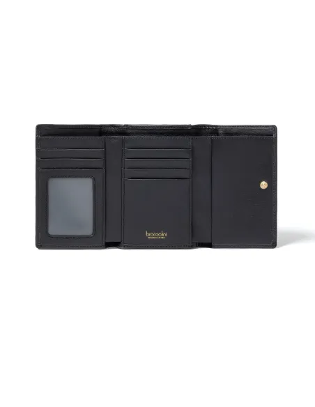 Portafogli medio in pelle Braccialini Basic, nero