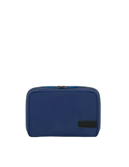 Necessaire da viaggio organizzato con gancio Piquadro blu