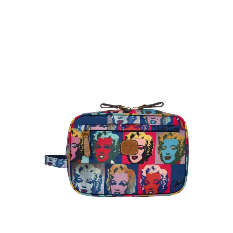Reise-Necessaire aus recyceltem Stoff Andy Warhol x Bric's