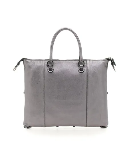 Gabs Convertible Medium Shopping Bag, silver