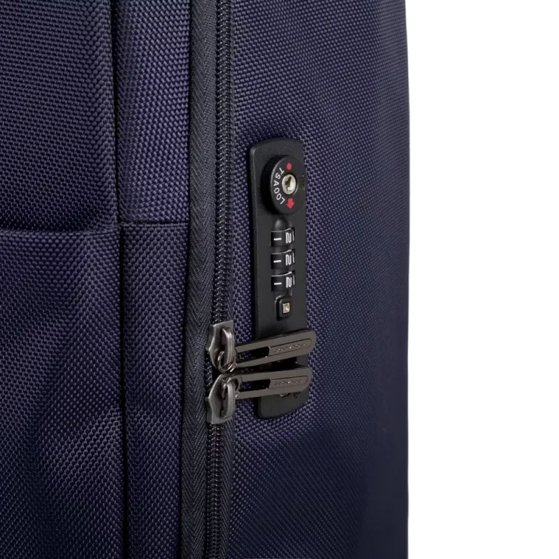 Trolley cabina in tessuto rigenerato Piquadro Brief2 blu 2