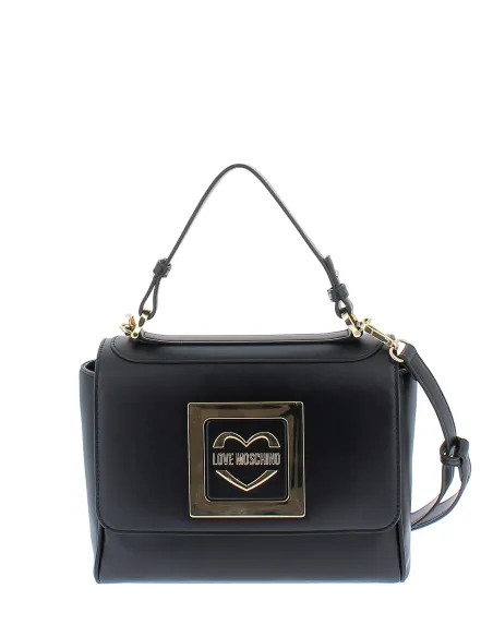 Love Moschino Damentasche mit einem Henkel und abnehmbarem Schulterriemen, schwarz