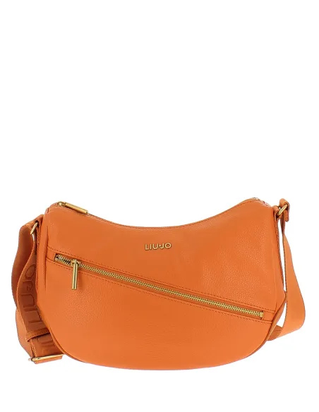Borsa a tracolla Liu Jo con tasca frontale con zip, arancione
