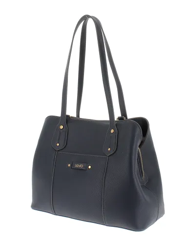 Shopping Liu Jo con tre scomparti blu