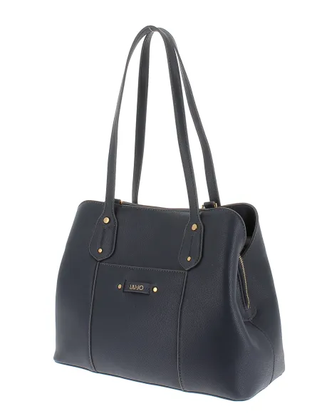 Shopping Liu Jo con tre scomparti blu