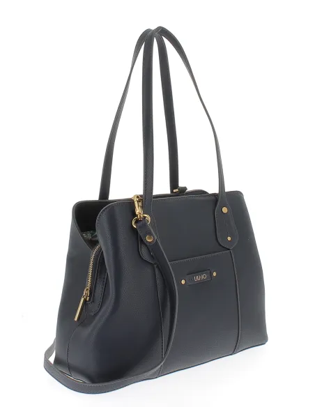 Shopping Liu Jo con tre scomparti blu