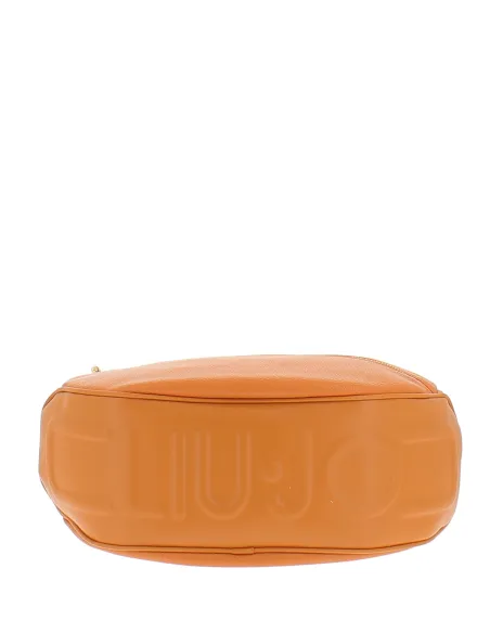 Liu Jo large shoulder bag with front pocket, orange