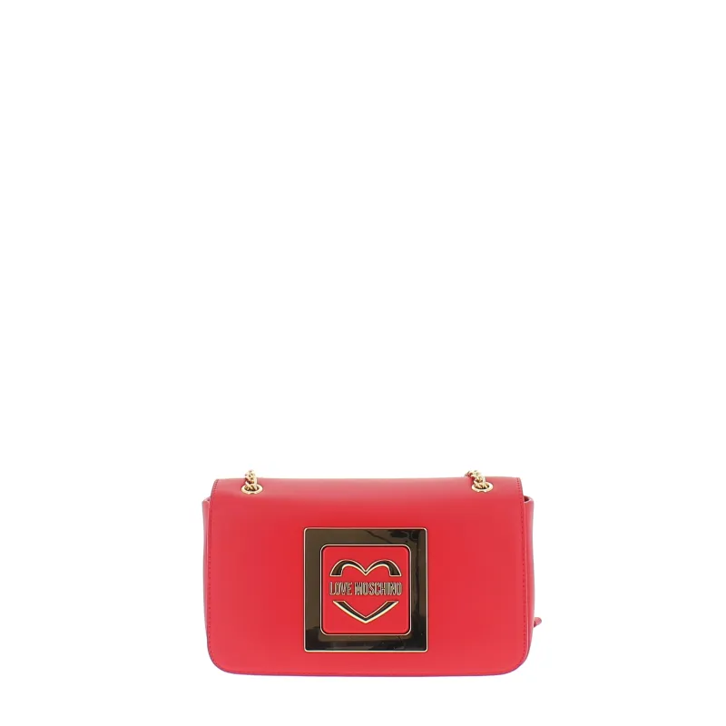 Love Moschino Clutch-Tasche mit Überschlag, rot