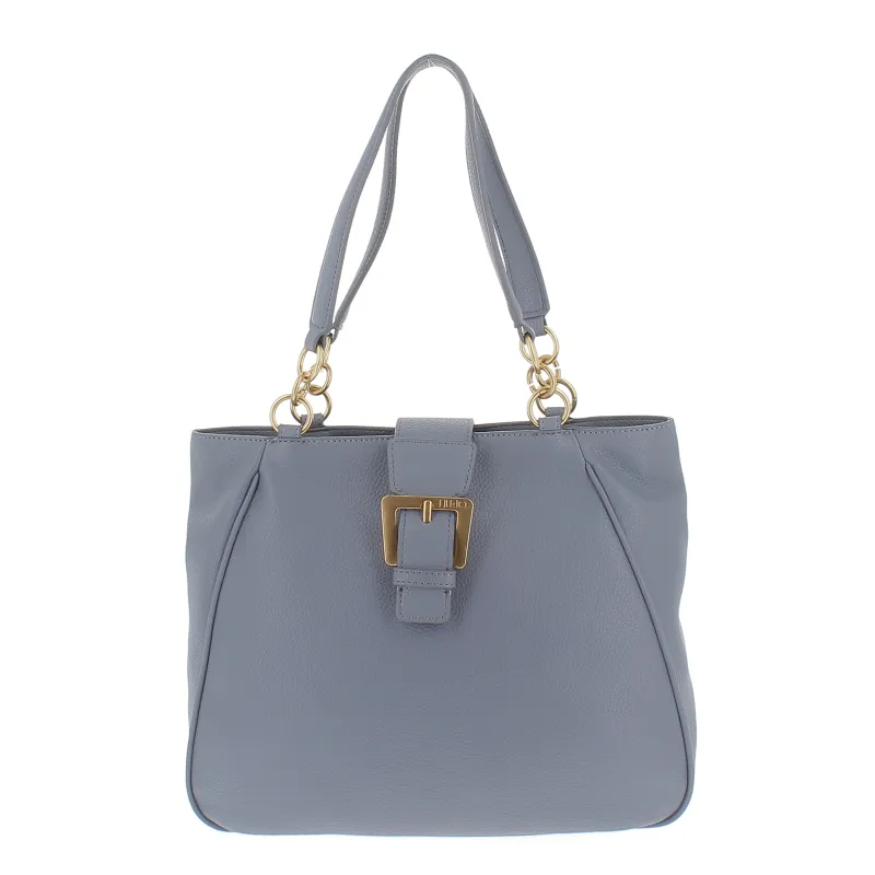 Liu Jo shopping bag with zip fastener, blue stone