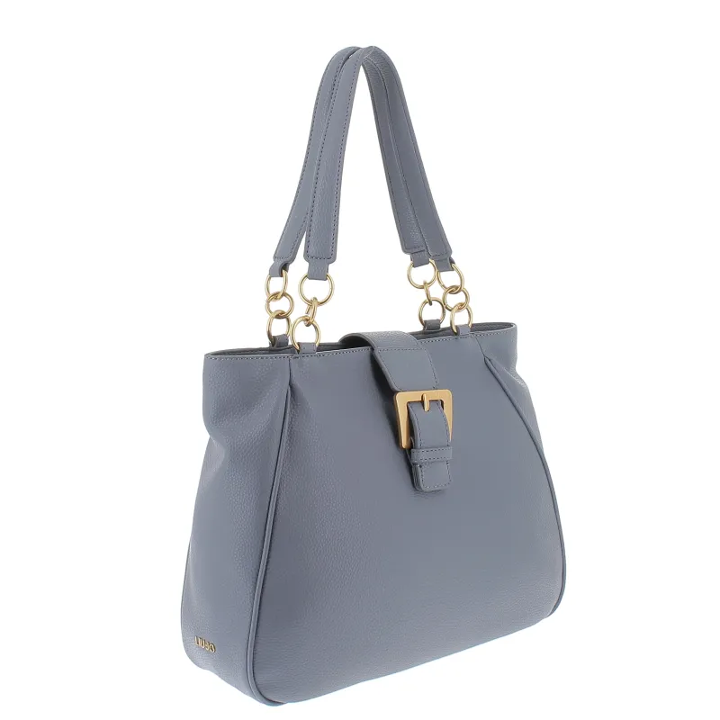 Liu Jo shopping bag with zip fastener, blue stone 2