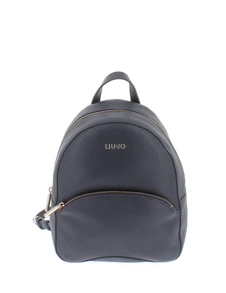 Liu Jo Damenrucksack mit Fronttasche mit Reißverschluss, blau