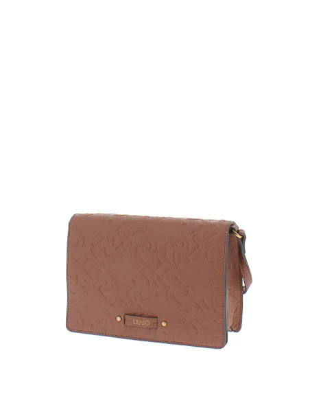 Borsa a tracolla Liu Jo con chiusura con pattina, marrone