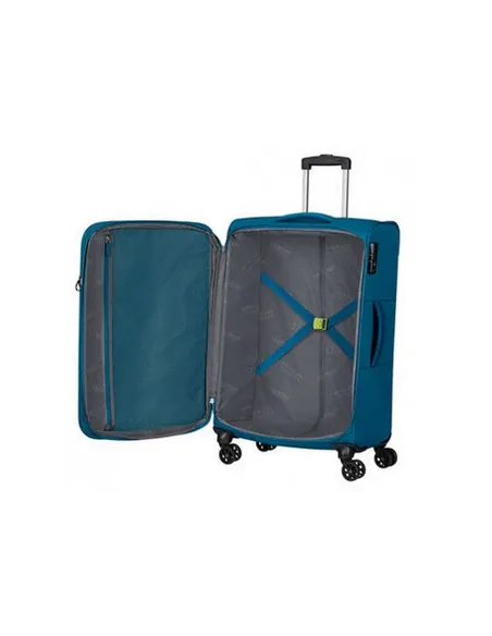 Ameican Tourister Hiperspeed expandable medium suitcase, deep teal