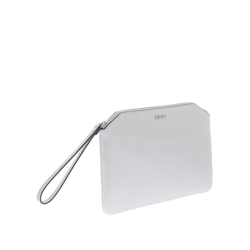 Liu Jo schlanke Clutch mit Henkel, silver 2