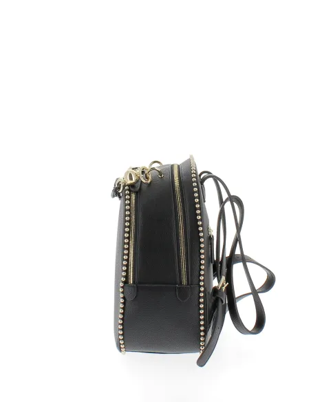 Braccialini Chain Women's backpack with two compartments, black