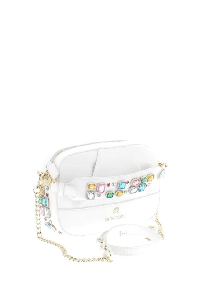 Borsa a tracolla Braccialini Stones bianca