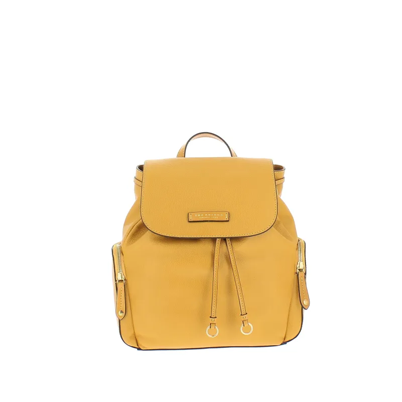 The Bridge Carlotta women's leather backpack, yellow 2
