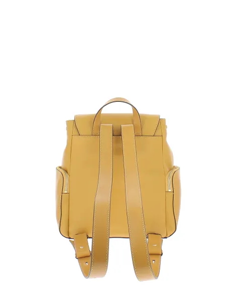 The Bridge Carlotta women's leather backpack, yellow