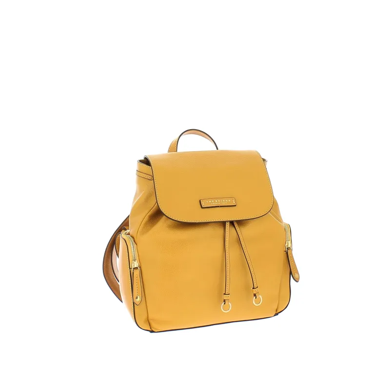 The Bridge Carlotta women's leather backpack, yellow