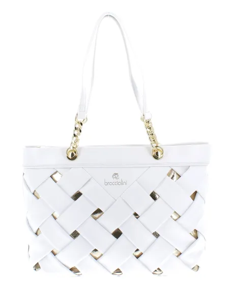 Braccialini Icons shopping bag, white