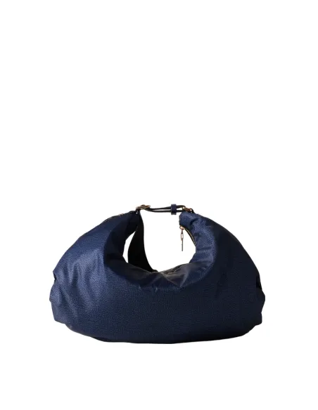 Borbonese Umhängetasche aus recyceltem Stoff, Blau