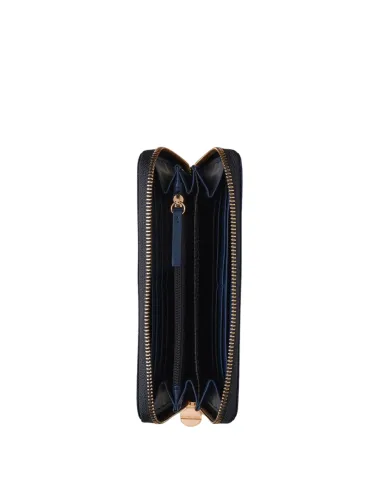 Portafogli Large con zip Borbonese blu