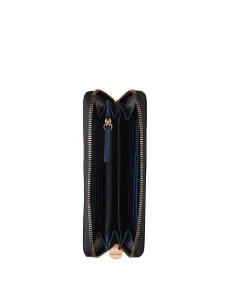 Portafogli Large con zip Borbonese blu