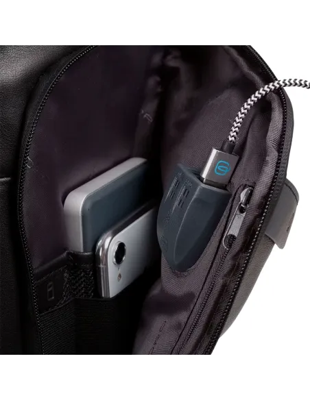 Kabinentrolley/Rucksack mit PC/iPad®-Fach, Anschluss für USB + Mikro-USB, Urban