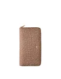 Borbonese Large zipped women's wallet beige-brown