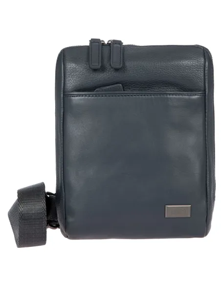 Borsello in pelle piccolo Brics Torino, blu