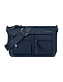 Samsonite Move shoulder bag with three zipped compartments dark blue