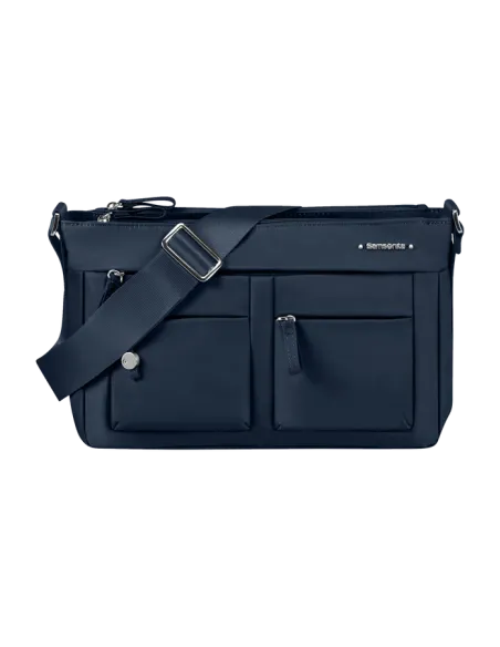 Samsonite Move shoulder bag with three zipped compartments dark blue