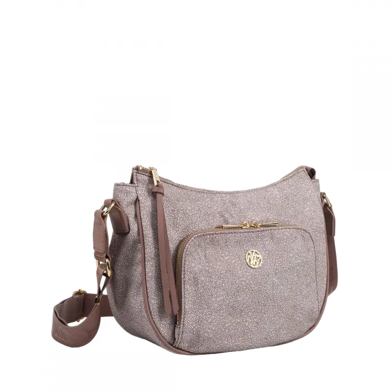 Borsa donna a tracolla con tasca frontale Ynot Cloud, moon 2