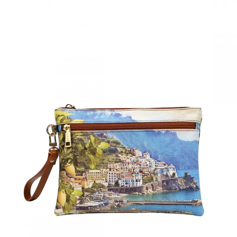 Ynot Pouch with removable handle, Lemon Coast