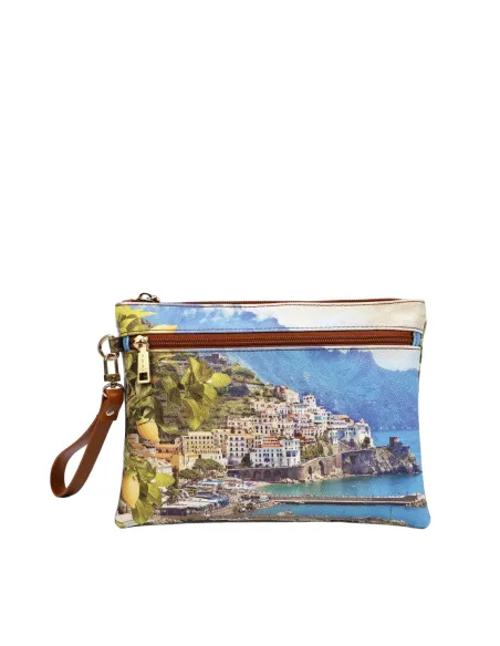 Ynot Pouch with removable handle, Lemon Coast