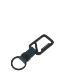 Piquadro Harper Key Ring with Snap Hook, blue