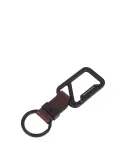 Piquadro Harper Key Ring with Snap Hook dark brown