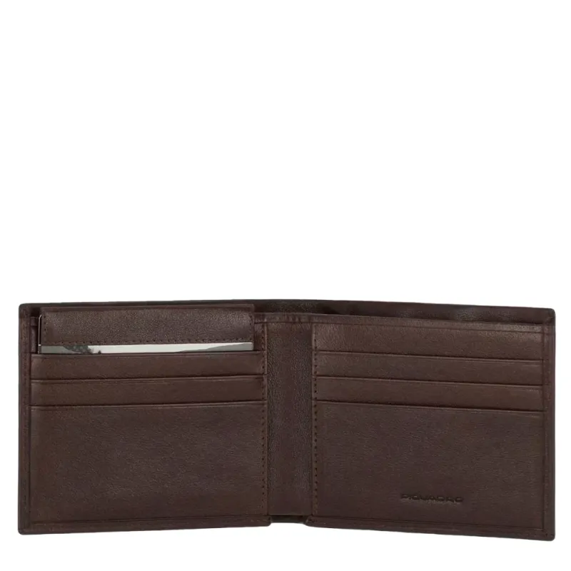 Piquadro Harper Small size men's wallets dark brown