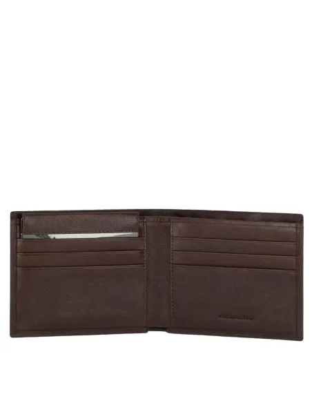 Piquadro Harper Small size men's wallets dark brown