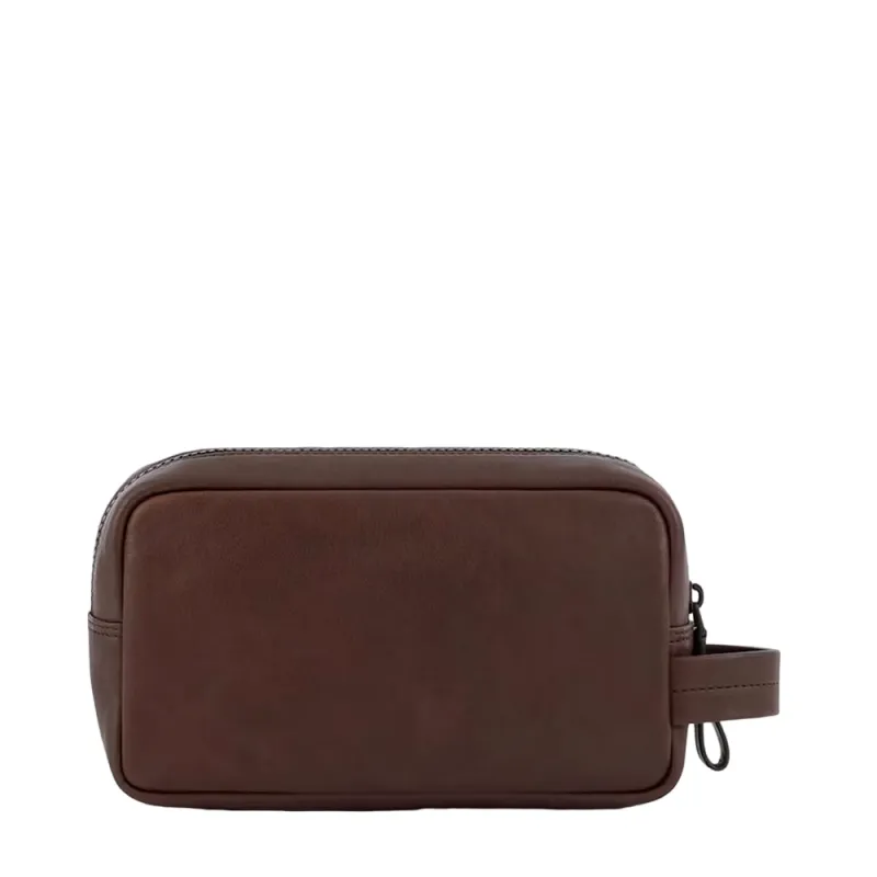 Pochette in pelle da uomo Piquadro Harper, marrone 2