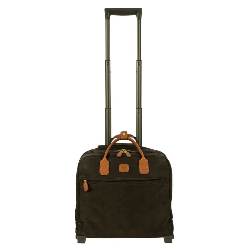 Porta documenti con ruote Brics Life, verde oliva